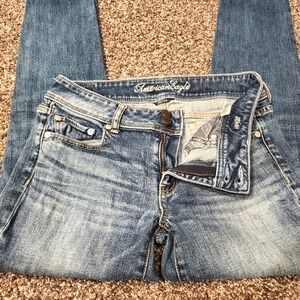 AMERICAN EAGLE - Skinny Stretch Blue Jeans. Misses size 6